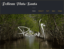 Tablet Screenshot of pelicanflatsboats.com